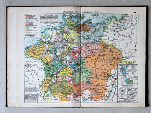 Putzgers Historischer Schul-Atlas, 1901
22. Deutschland im 17. Jahrhundert (1648)