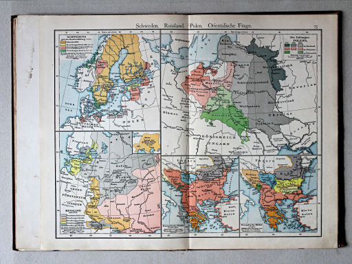 Putzgers Historischer Schul-Atlas, 1901
25. Schweden. Russland. Polen. Orientalische Frage