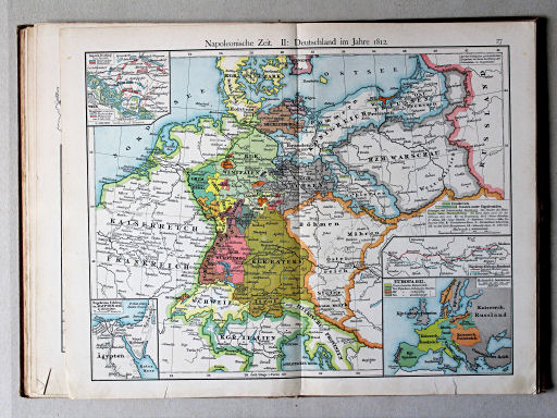 Putzgers Historischer Schul-Atlas, 1901
27. Napoleonische Zeit. II: Deutschland im Jahre 1812