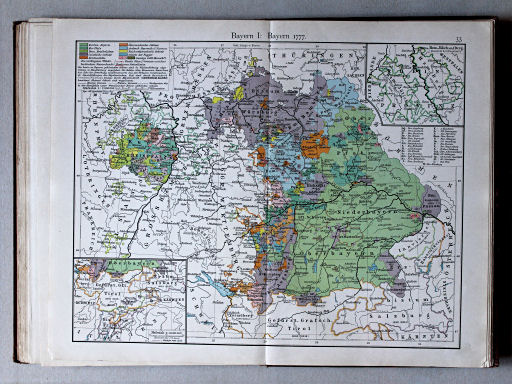 Putzgers Historischer Schul-Atlas, 1901
33. Bayern I: Bayern 1777
