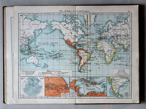 Putzgers Historischer Schul-Atlas, 1901
39. Das Zeitalter der Entdeckungen