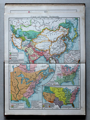 Putzgers Historischer Schul-Atlas, 1901
40. Zentral- und Ostasien. Nordamerika
