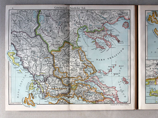 Putzgers Historischer Schul-Atlas, 1911
6. Griechenland. Nördlicher Teil