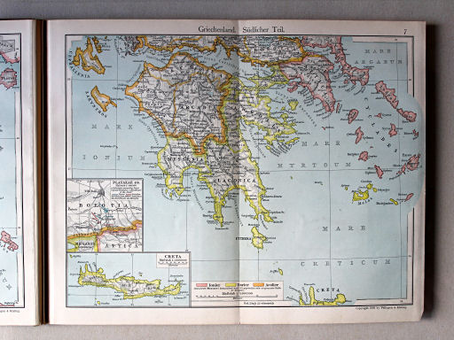 Putzgers Historischer Schul-Atlas, 1911
7. Griechenland. Südlicher Teil