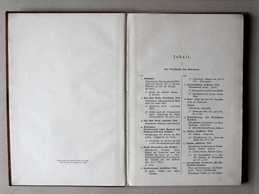 Putzgers Historischer Schul-Atlas, 1911
Inhoudsopgave 1 / Table of contents 1