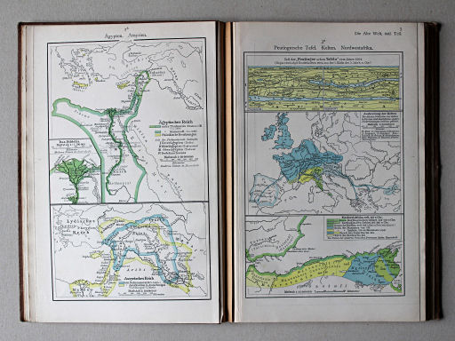 Putzgers Historischer Schul-Atlas, 1911
2b. Ägypten. Assyrien
3a. Peutingersche Tafel. Kelten. Nordwestafrika