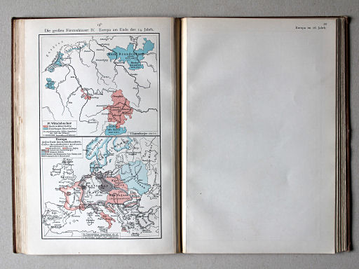 Putzgers Historischer Schul-Atlas, 1911
19b. Die großen Fürstenhäuser IV. Europa am Ende des 14. Jahrh.