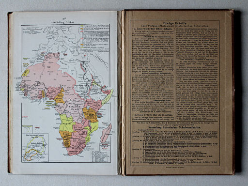 Putzgers Historischer Schul-Atlas, 1911
40b. Aufteilung Afrikas