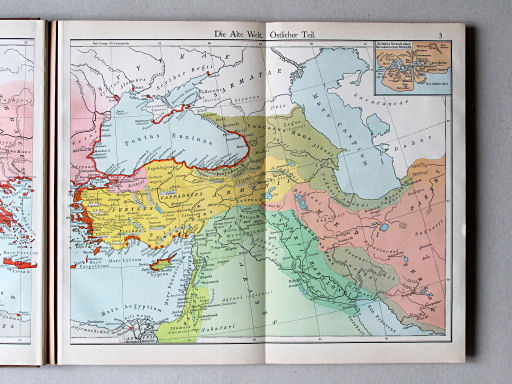 Putzgers Historischer Schul-Atlas, Schweiz, 1913
3. Die Alte Welt. Östlicher Teil