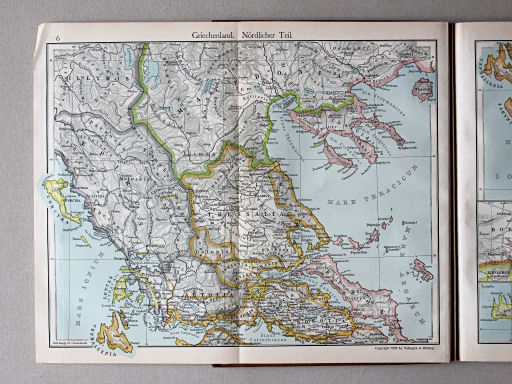 Putzgers Historischer Schul-Atlas, Schweiz, 1913
6. Griechenland. Nördlicher Teil