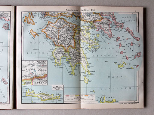 Putzgers Historischer Schul-Atlas, Schweiz, 1913
7. Griechenland. Südlicher Teil