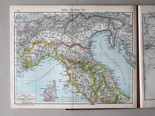 Putzgers Historischer Schul-Atlas, Schweiz, 1913
10. Italien. Nördlicher Teil