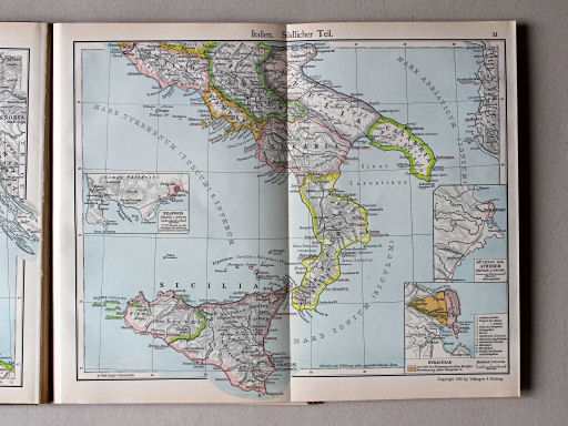 Putzgers Historischer Schul-Atlas, Schweiz, 1913
11. Italien. Südlicher Teil