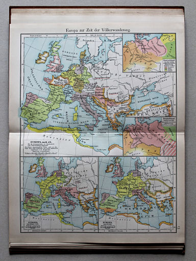 Putzgers Historischer Schul-Atlas, Schweiz, 1913
13. Europa zur Zeit der Völkerwanderung
