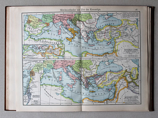 Putzgers Historischer Schul-Atlas, Schweiz, 1913
16. Mittelmeerländer zur Zeit der Kreuzzüge