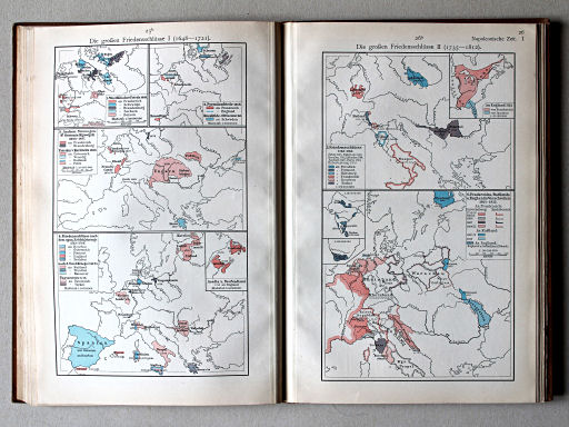 Putzgers Historischer Schul-Atlas, Schweiz, 1913
25b. Die großen Friedensschlüsse I (1648-1721)
26a. Die großen Friedensschlüsse II (1735-1812)