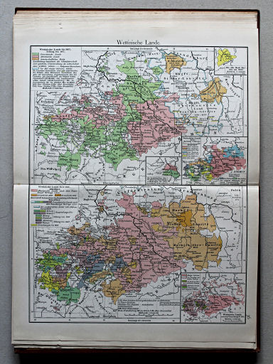 Putzgers Historischer Schul-Atlas, Schweiz, 1913
36. Wettinische Lande