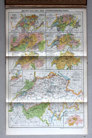 Putzgers Historischer Schul-Atlas, Schweiz, 1913
[41] Entwickelung der Eidgenossenschaft