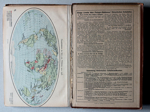 Putzgers Historischer Schul-Atlas, 1918
Schutblad achterin / Rear endpaper