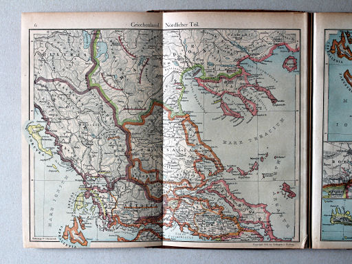 Putzgers Historischer Schul-Atlas, 1918
6. Griechenland. Nördlicher Teil
