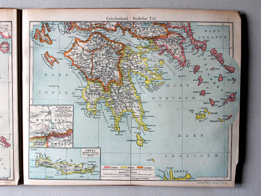 Putzgers Historischer Schul-Atlas, 1918
7. Griechenland. Südlicher Teil