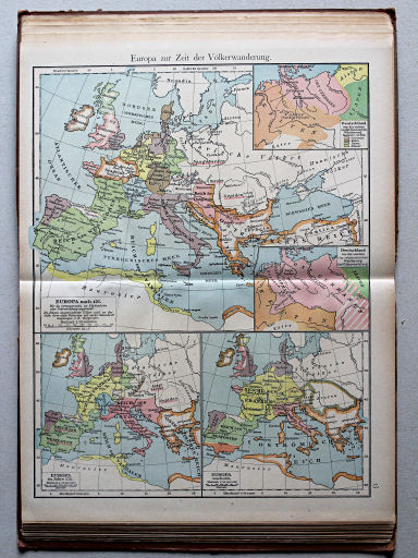Putzgers Historischer Schul-Atlas, 1918
13. Europa zur Zeit der Völkerwanderung