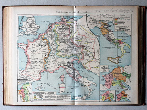 Putzgers Historischer Schul-Atlas, 1918
14. Mitteleuropa zur Zeit der Karolinger