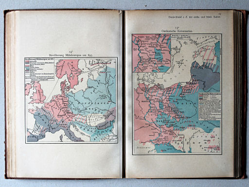 Putzgers Historischer Schul-Atlas, 1918
14b. Bevölkerung Mitteleuropas um 895
15a. Ostdeutsche Kolonisation