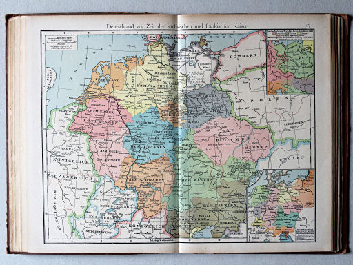 Putzgers Historischer Schul-Atlas, 1918
15. Deutschland zur Zeit der sächsischen und fränkischen Kaiser