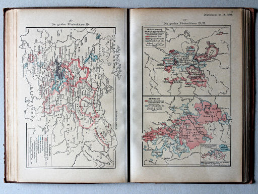 Putzgers Historischer Schul-Atlas, 1918
19a. Die großen Fürstenhäuser IIb/III