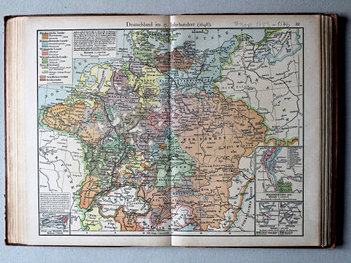 Putzgers Historischer Schul-Atlas, 1918
22. Deutschland im 17. Jahrh. (1648)