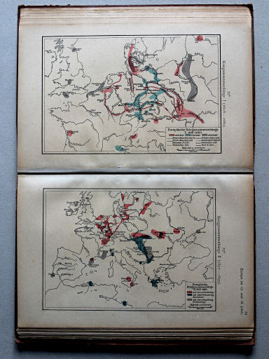 Putzgers Historischer Schul-Atlas, 1918
22b. Kriegszusammenhänge I (1618-1660)
23a. Kriegszusammenhänge II (1672-1699)