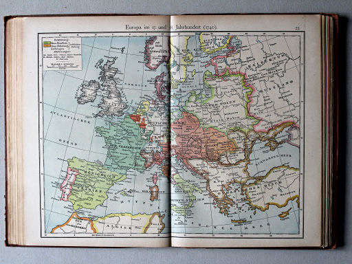 Putzgers Historischer Schul-Atlas, 1918
23. Europa im 17. und 18. Jahrhundert (1740)