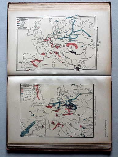 Putzgers Historischer Schul-Atlas, 1918
23b. Kriegszusammenhänge III (1700-1721)
24a. Kriegszusammenhänge IV (1740-1763)