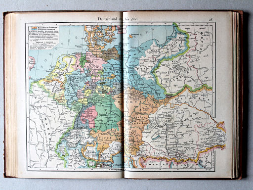 Putzgers Historischer Schul-Atlas, 1918
28. Deutschland 1815 bis 1866