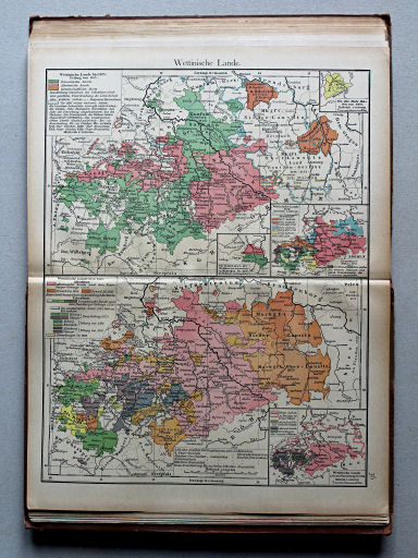 Putzgers Historischer Schul-Atlas, 1918
36. Wettinische Lande