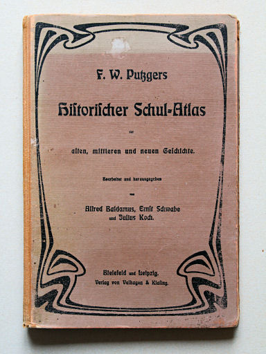 Putzgers Historischer Schul-Atlas, 1922
Voorkant band