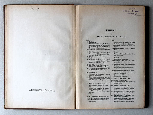 Putzgers Historischer Schul-Atlas, 1922
Inhoudsopgave 1 / Table of contents 1