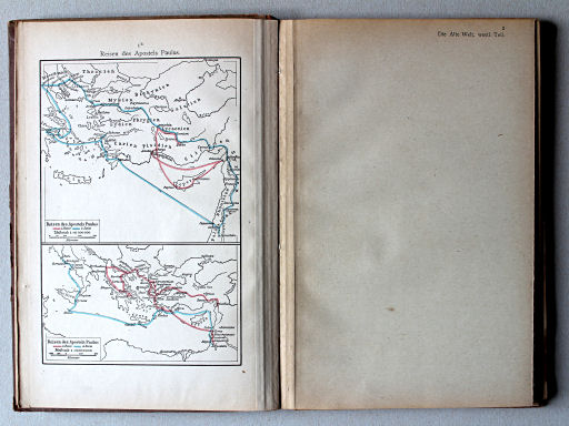 Putzgers Historischer Schul-Atlas, 1922
1b. Reisen des Apostels Paulus