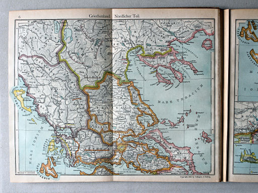 Putzgers Historischer Schul-Atlas, 1922
6. Griechenland. Nördlicher Teil