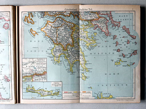 Putzgers Historischer Schul-Atlas, 1922
7. Griechenland. Südlicher Teil