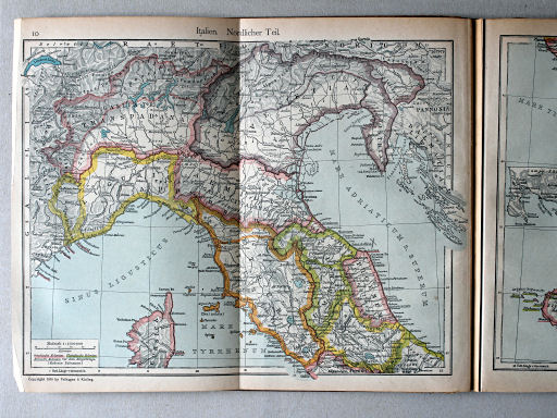 Putzgers Historischer Schul-Atlas, 1922
10. Italien. Nördlicher Teil