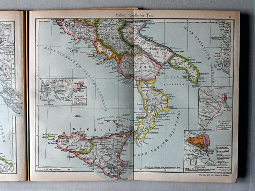 Putzgers Historischer Schul-Atlas, 1922
11. Italien. Südlicher Teil