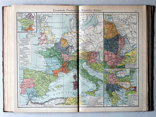Putzgers Historischer Schul-Atlas, 1922
12. Europäische Provinzen des Römischen Reiches