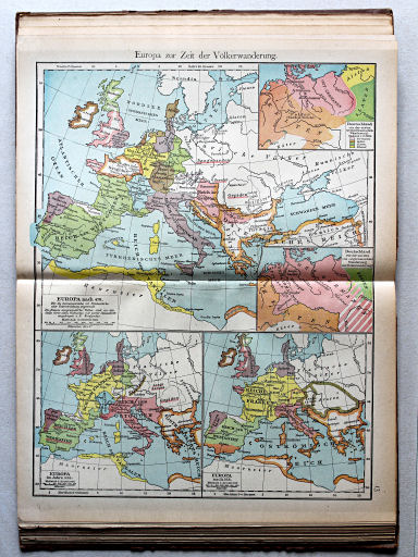 Putzgers Historischer Schul-Atlas, 1922
13. Europa zur Zeit der Völkerwanderung