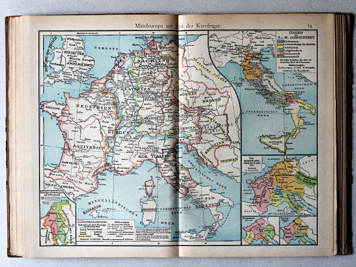 Putzgers Historischer Schul-Atlas, 1922
14. Mitteleuropa zur Zeit der Karolinger