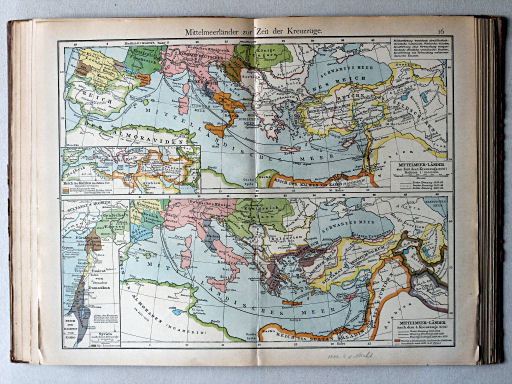 Putzgers Historischer Schul-Atlas, 1922
16. Mittelmeerländer zur Zeit der Kreuzzüge