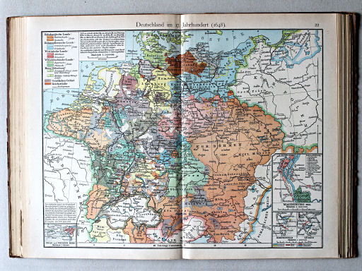 Putzgers Historischer Schul-Atlas, 1922
22. Deutschland im 17. Jahrh. (1648)