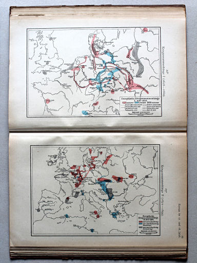 Putzgers Historischer Schul-Atlas, 1922
22b. Kriegszusammenhänge I (1618-1660)
23a. Kriegszusammenhänge II (1672-1699)