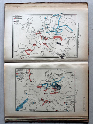 Putzgers Historischer Schul-Atlas, 1922
23b. Kriegszusammenhänge III (1700-1721)
24a. Kriegszusammenhänge IV (1740-1763)